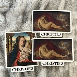 Christie's Art Postcard Sticker New! Limited edition from New York